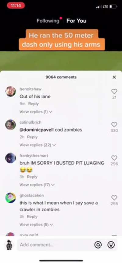Tiktok moment
