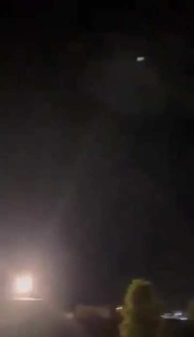 Two Iranian cruise missiles flyby one by one over Iraq headed to Israel.