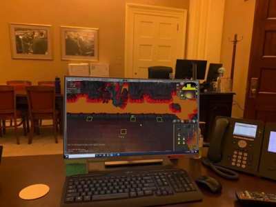 Just got my inferno cape in Nancy Pelosi’s office! Can I get a “GZ”?!