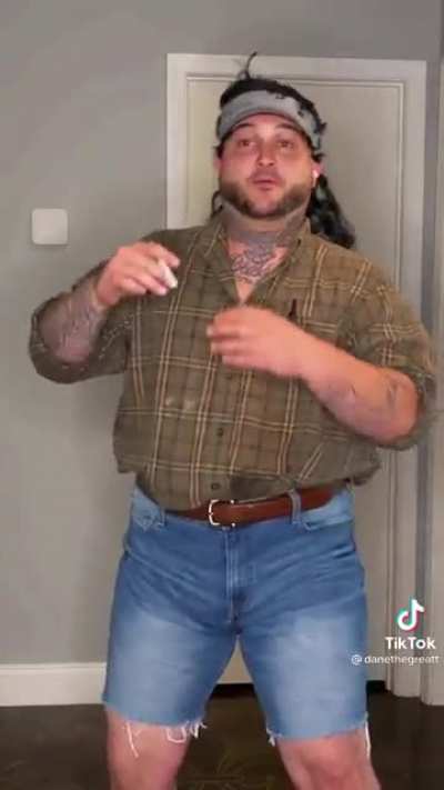 The HVAC repair man stance as he explains what he’s done.