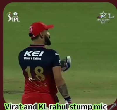Virat and KL Rahul - Stump mic