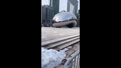 Visiting one of Chicago's most famous attractions