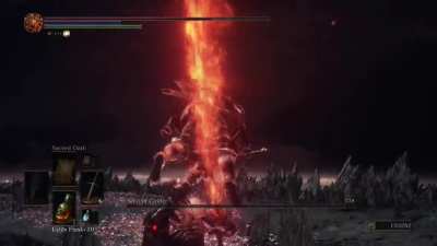 I dunno if this happened before but i kinda skipped soul of cinders second phase