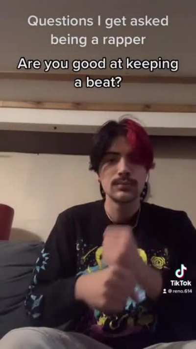 Who needs to keep a beat to be a rapper anyway?