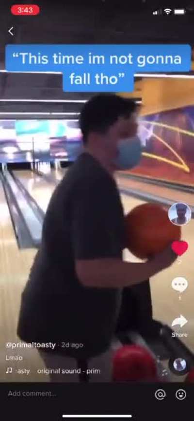 “I’m not gonna fall tho”