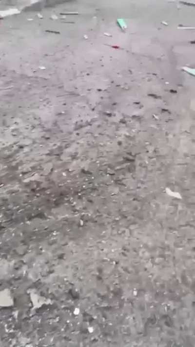 Donetsk Kyivskiy district. Another angle. 02/28/2022 I can still hear artillery shots.