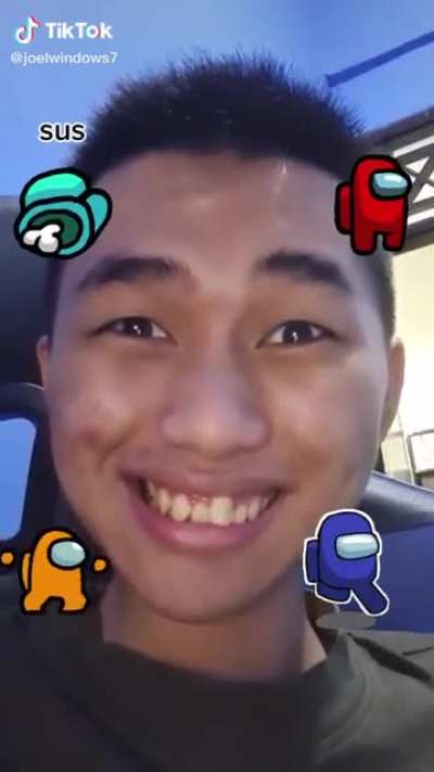 sus amogus face expression