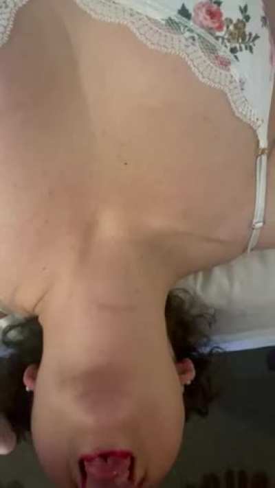 Teasing the back of my throat