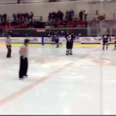 A hockey fight.