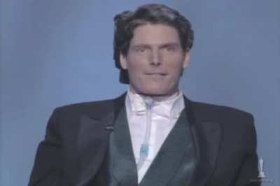 1996 Oscars: Superman's first public appearance after being paralyzed from the neck down