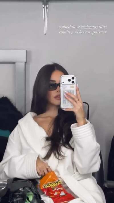 Madison eating cheetos - IG December 2025