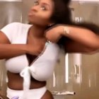 I got bored so I slowed down the nip slip