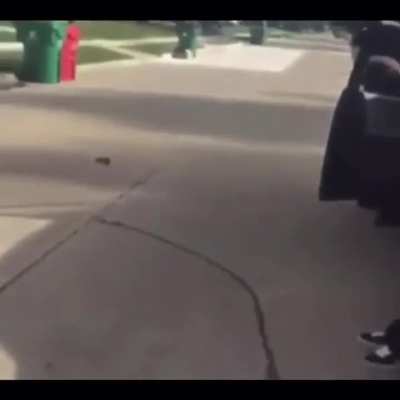 Cop gets suplexed