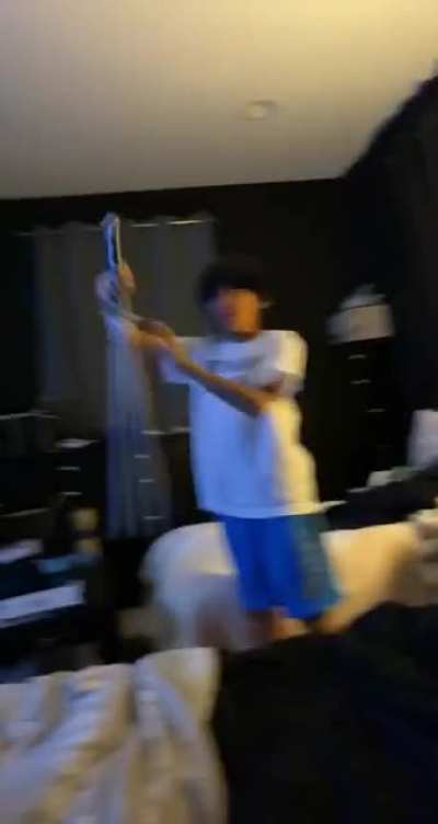 Violent child defeats innocent being on sight