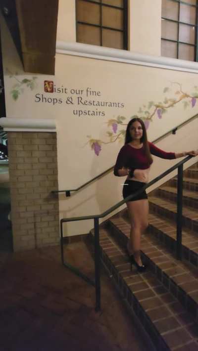 I love being exposed on the stairs