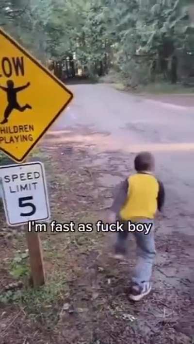 Damn, look at the kid go.