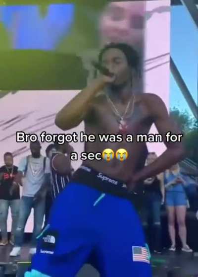 I know he was bout to throw it back