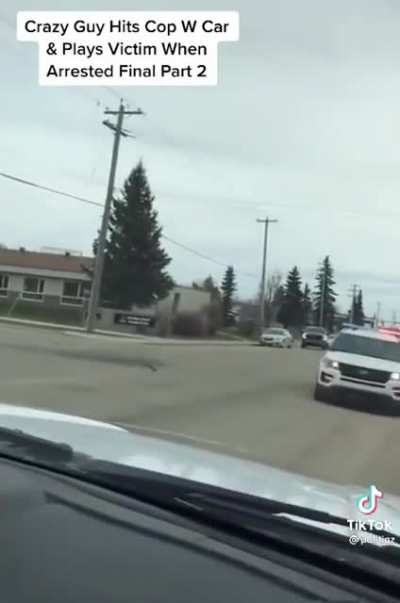 Man side swipes police officer’s car resulting in crazy arrest
