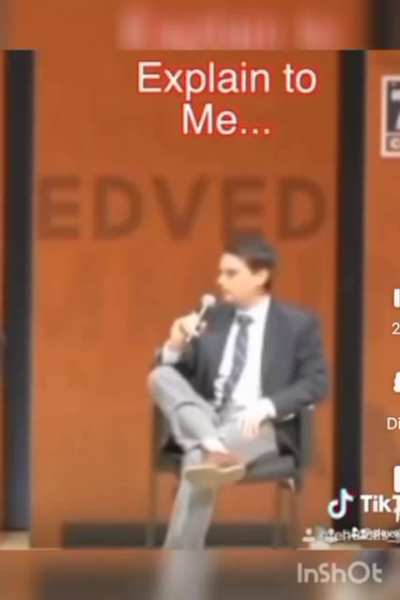 Ben shapiro snaps after being interrupted. He's being detailed on his words.