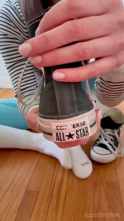 Let me tease you with my smelly socks and chucks