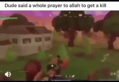 he said a whole fucking muslim prayer
