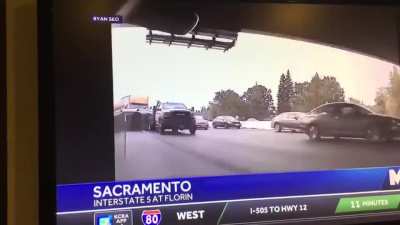 Semi runs through nine cars in Sacramento, California. One dead, three seriously injured. 9/8/20