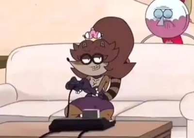 Rigby throwing it down