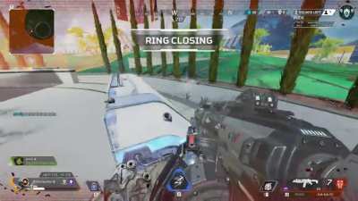 Instead of boxing, this wraith kept shooting me after I dropped everything. Apex Karma xD