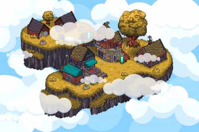 A floating island piece I made a while back!