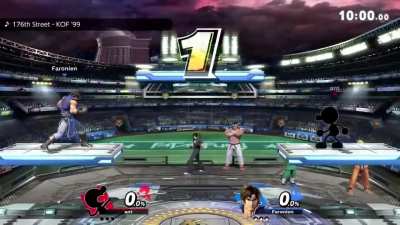 I asserted my dominance in the first three seconds of the match