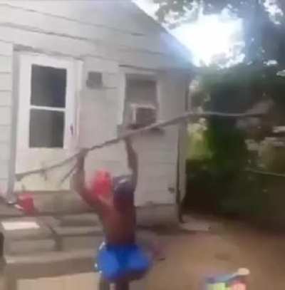 He really think he's bruce lee