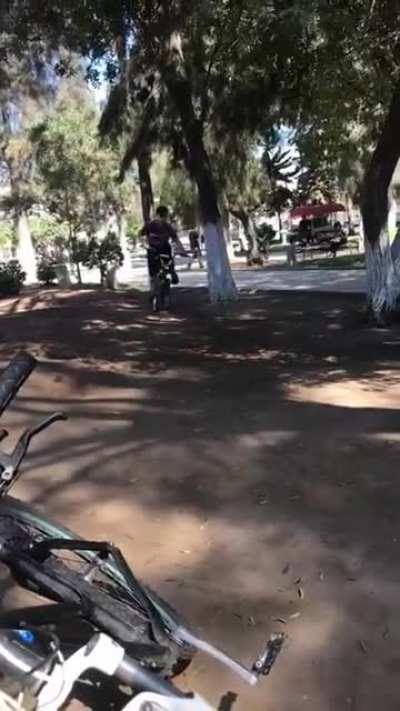Riding muy bike