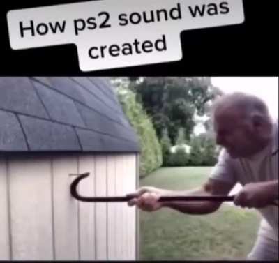 Man creating the PS2 sound