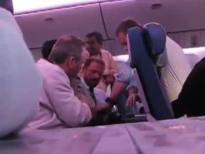 Unusual experience on airplane
