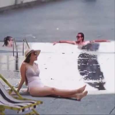 just a normal day at the pool