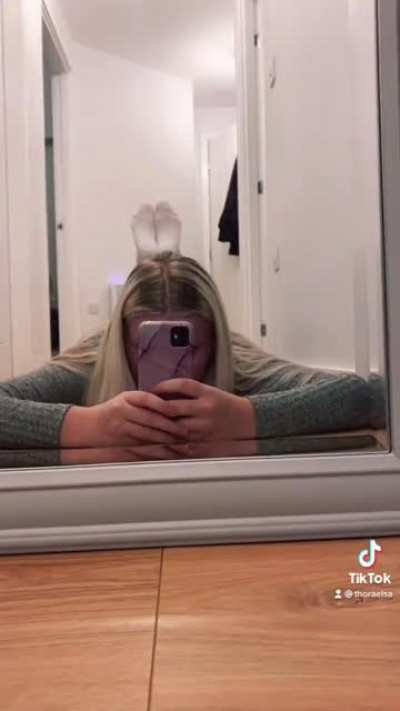 Bugs bunny challenge with my phat teen ass
