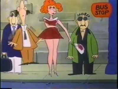 Wind-Ups from Hanna<wbr>-Barb<wbr>era's Jokebook in 1982. Apparently the original animators wanted the lady in red without panties. So someone did an edit on this clip to show her 