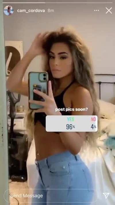 In her bra
