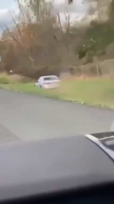 he needs to be driving a Monster Truck. not a VW.