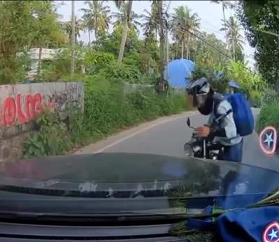 Mercedes Benz GLC 220 & Royal Enfield Accident [Adas feature]