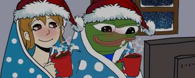Comfy winter .gif with his grilfren, Aspie :)