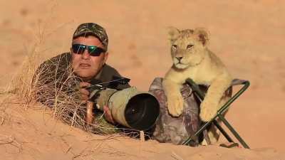 The photographer's assistant.