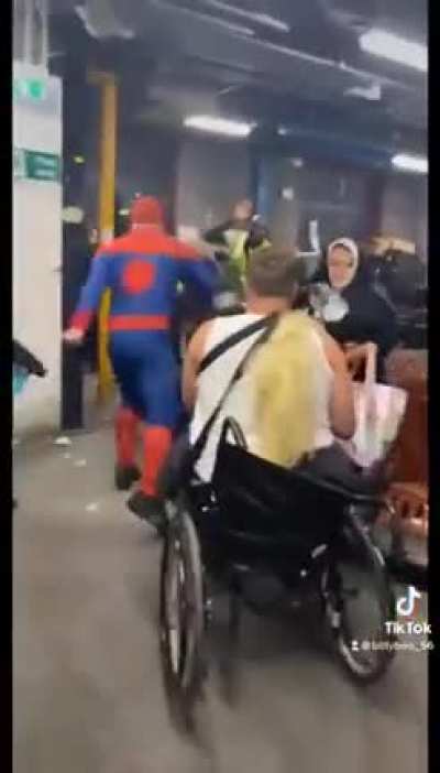 Thugs in fancy dress attack supermarket workers