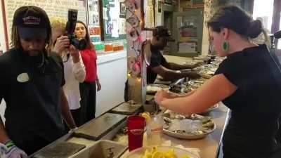 One woman eats 223 oysters