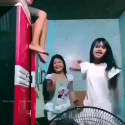 Landing with a door.