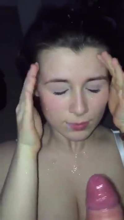 Naughty Gf Taking Facial Cumshot From 