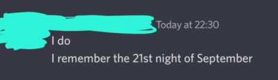Do you remember?