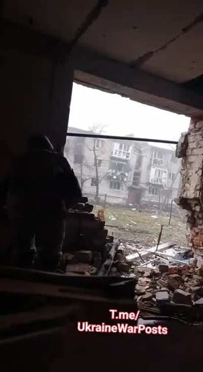 Infantry fighting house to house in outer suburbs of Bakhmut