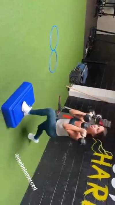 she is finally back at the gym