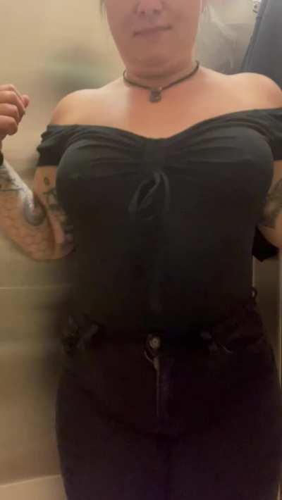 Babygirl is hiding in her office bathroom thought I’d share with you.
